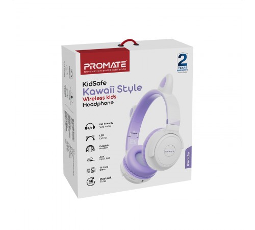 Bluetooth-гарнітура Promate Panda Lilac