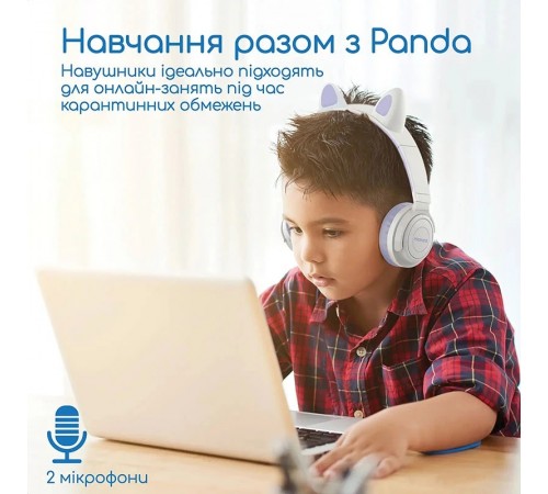 Bluetooth-гарнітура Promate Panda Lilac