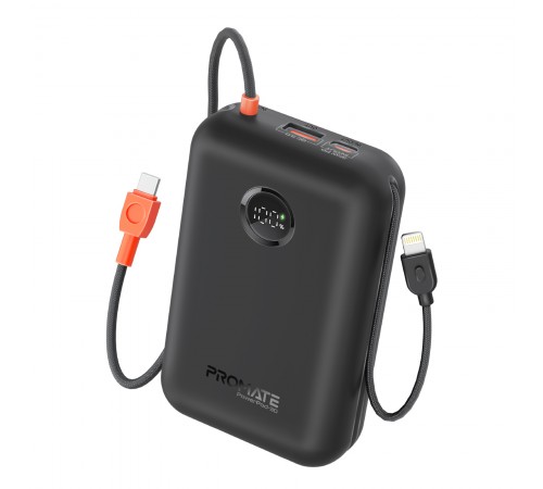 Універсальна мобільна батарея Promate PowerPod-30 30000mAh 35W Black
