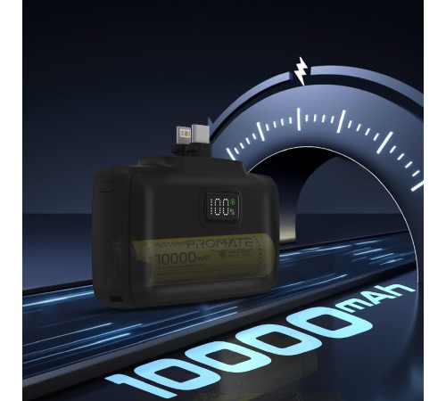 Універсальна мобільна батарея Promate PowerUp-10Duo 10000mAh 20W Black