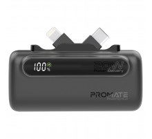 Універсальна мобільна батарея Promate PowerUp-Duo 5000mAh 20W Black
