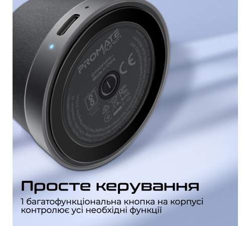 Акустична система Promate Punch 3W Black