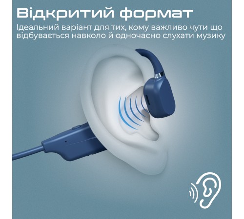 Bluetooth-гарнітура Promate Ripple Blue