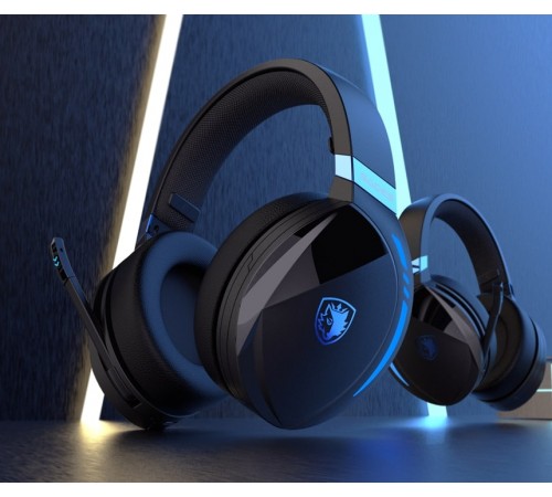 Гарнітура Sades SA-201 Warden I Black/Blue (sa201bkb)