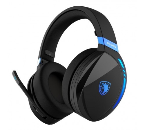 Гарнітура Sades SA-201 Warden I Black/Blue (sa201bkb)