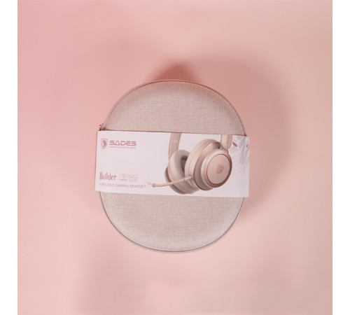 Гарнітура Sades SA-208 Builder Golden/Pink (sa208gp)