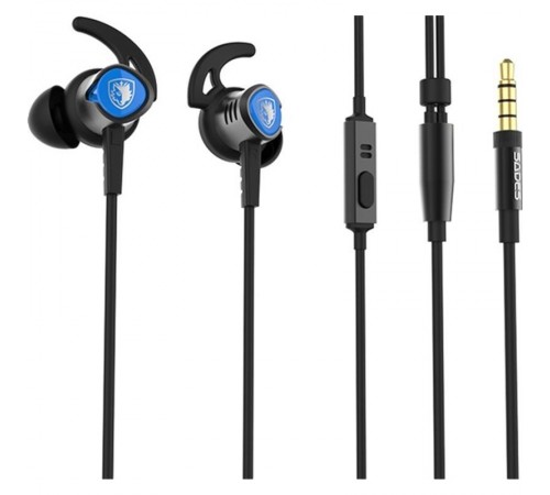 Гарнітура Sades SA-606 Wings 20 Black/Blue (sa606blj)
