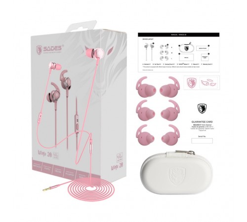 Гарнітура Sades SA-606 Wings 20 Pink (sa606pkj)