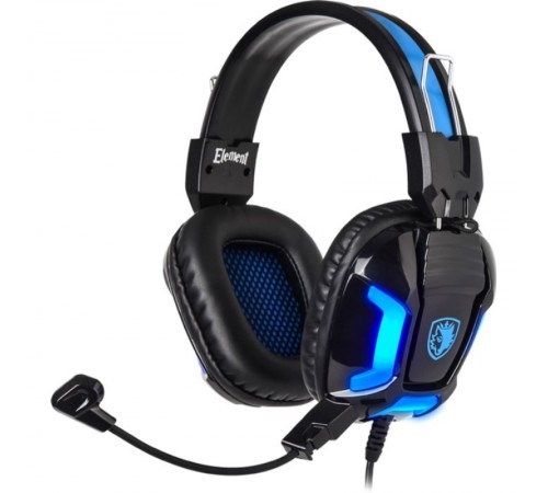 Гарнітура Sades SA-702 Element Black/Blue (sa702bl)