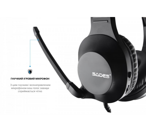 Гарнітура Sades SA-721 Spirits Black (sa721bkj)