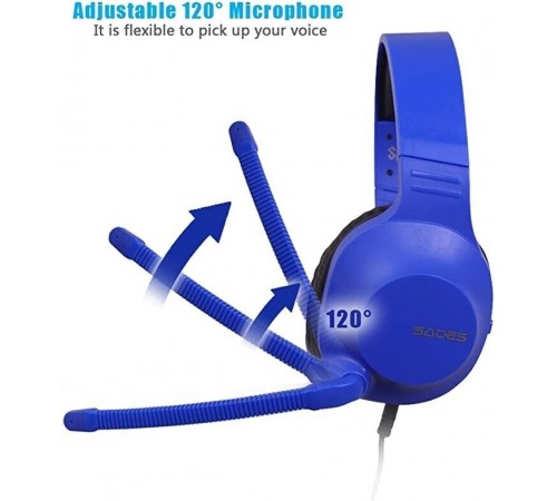 Гарнітура Sades SA-721 Spirits Blue (sa721blj)