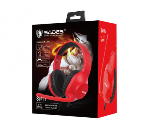 Гарнітура Sades SA-721 Spirits Red (sa721rdj)