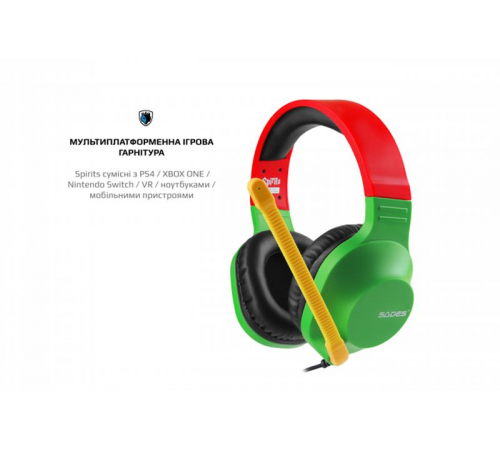 Гарнітура Sades SA-721 Spirits Rasta (sa721rsj)