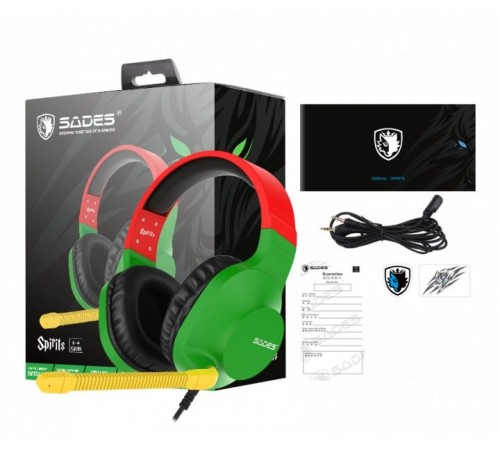 Гарнітура Sades SA-721 Spirits Rasta (sa721rsj)