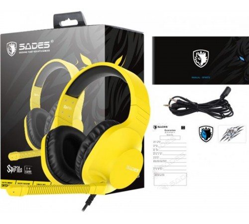Гарнітура Sades SA-721 Spirits Yellow (sa721yej)
