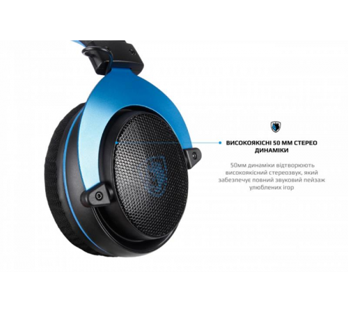 Гарнітура Sades SA-723 Mpower Blue/Black (sa723blj)