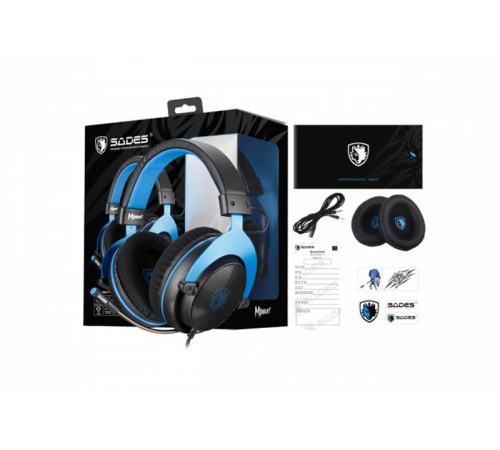 Гарнітура Sades SA-723 Mpower Blue/Black (sa723blj)