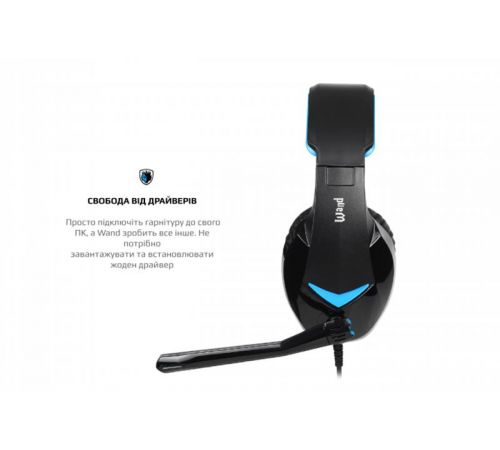 Гарнітура Sades SA-914 Wand Black/Blue LED (sa914bku)