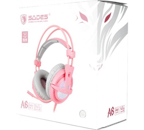Гарнітура Sades A6 Pink (saa6pku)