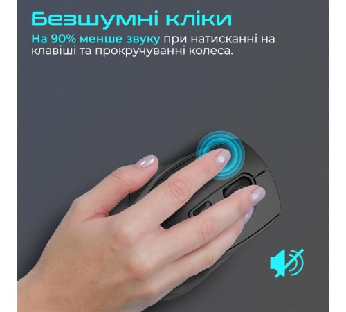 Миша бездротова Promate Samit Black