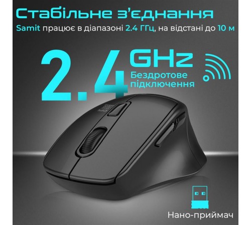 Миша бездротова Promate Samit Black