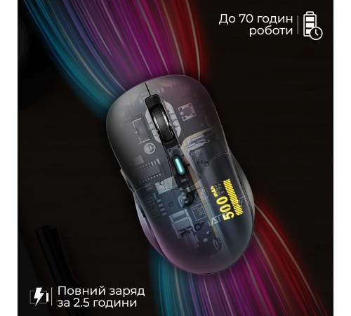 Миша бездротова Promate Samo Black