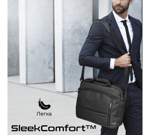 Сумка для ноутбука Promate Satchel-MB Black