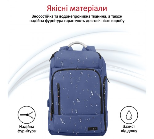 Рюкзак для ноутбука Promate Trekpack BP 17.3" Blue