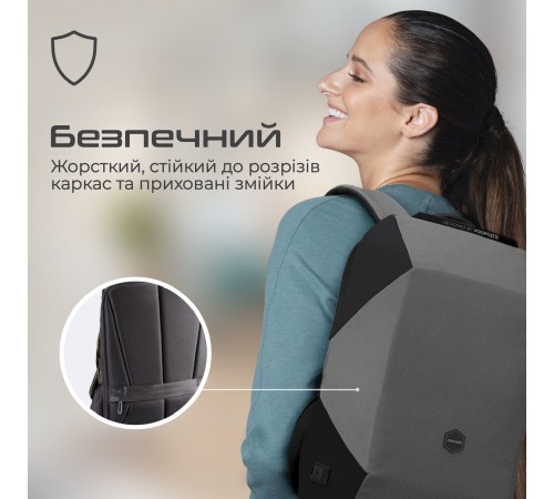 Рюкзак для ноутбука Promate UrbanPack-BP Grey