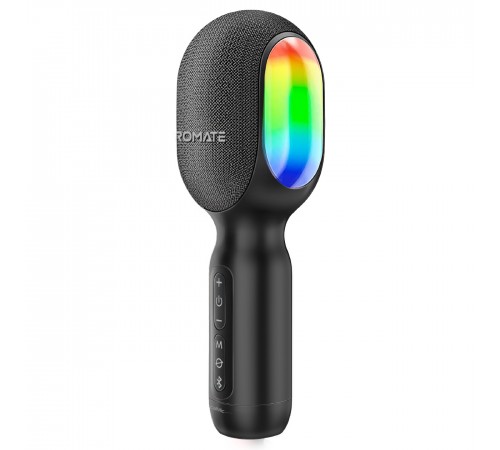 Мікрофон для караоке Promate VocalMic Bluetooth LED Black