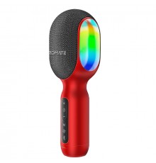 Мікрофон для караоке Promate VocalMic Bluetooth LED Red