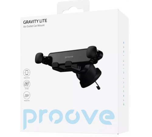 Акція! Автомобільний тримач Proove Gravity Lite Air Outlet Car Mount (black)
